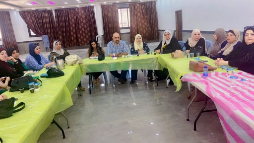 لمرأة العاملة الفلسطينية للتنمية تنظم ورشة في جمعية اللد في بيتونيا لتعزيز المشاركة السياسية وحرية الرأي والتعبير