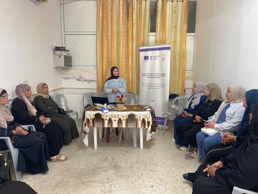 جمعية المرأة العاملة الفلسطينية للتنمية تنفذ تدريبًا لتعزيز المواطنة وبناء المبادرات المجتمعية لعضوات مجلس الظل في ترقوميا